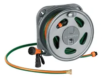 Comprar Combo Manguera 20m + Pistola De Riego Y Porta Manguera Color Verde
