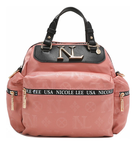 Bolsa Shopper Nicole Lee Keysha De Nylon Grabado Fw23