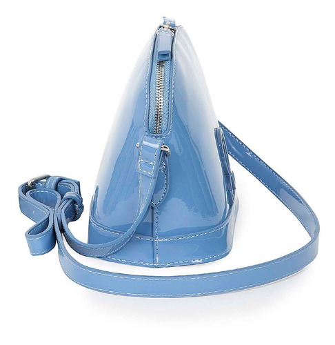 Bolsa Crossbody Cloe De Color Azul Diseño De La Tela