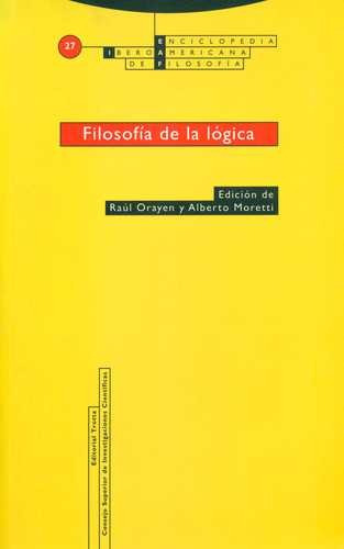 Libro Filosofía De La Lógica. Eiaf Vol.27