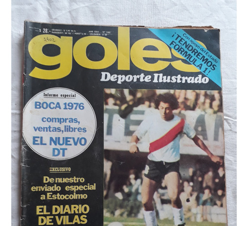 Revista Goles Nº 1402 Diciembre 1975 Jj Lopez River Boca