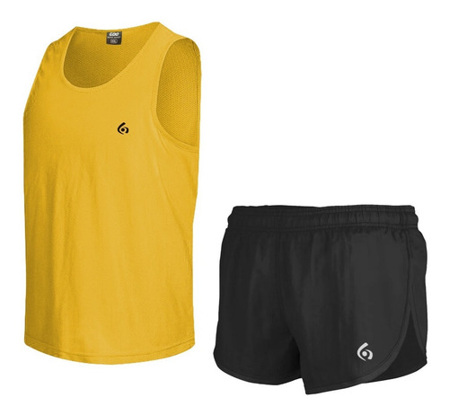 Imagen 1 de 3 de Conjunto Musculosa Y Short Gdo Running Deportivo