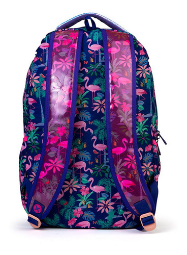 Mochila Xtrem Soul Backpack Miami Flamingo Color Multicolor