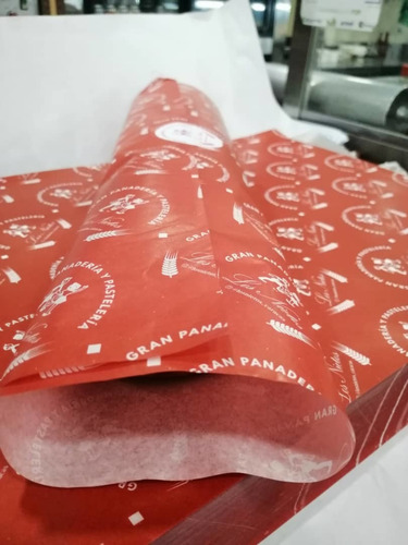 Imagen 5 de 12 de Papel Antigrasa Personalizado Impreso A Un Color Disponible