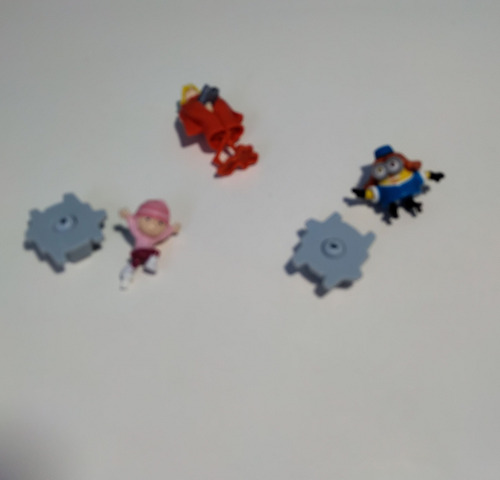 Mini Figuras Dru , Edith Y Bob Minion X 3 (Usado)