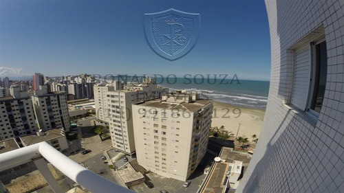 Imagem 7 de 30 de Praia Grande - Ocian - Linda Cobertura Duplex- 3 Dormitórios - 2 Salas - Salão De Festas - Vista Para O Mar - Rs60