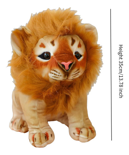 Animal De Peluche, Juguete De Peluche Suave, León, 35cm