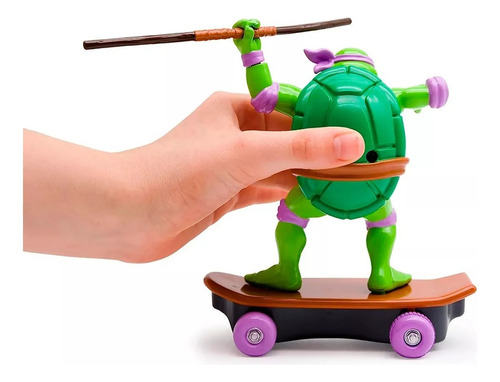 Figura Tortuga Ninja Funrise Con Skate De 5 Donatello