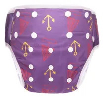 Comprar Pañal Regulable Reutilizable De Natación Morado Anclas