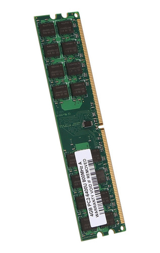 Memoria Ram Ddr2 De 4 Gb, 800 Mhz, Pc2 6400, Dimm, 240 Pines