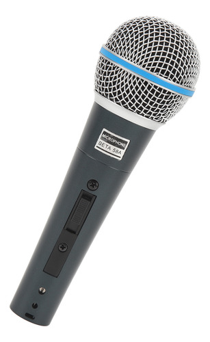 Micrófono Portátil Con Cable, Tubo Metálico De Malla Cardioi