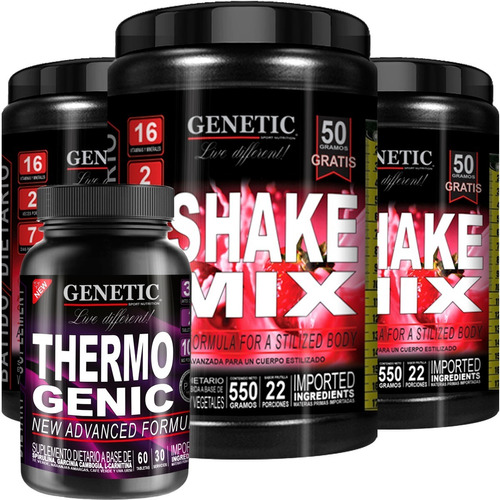 Batidos Diet Shake Mix Reemplaza Comidas Thermogenic Genetic