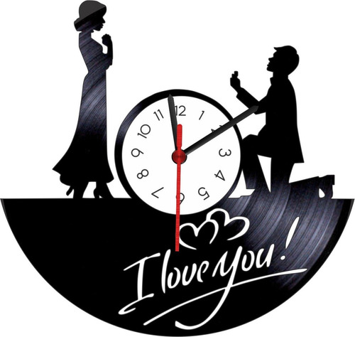Reloj Vinilo Lp Amor Y Parejas/ Vinyl Clock Love Couples