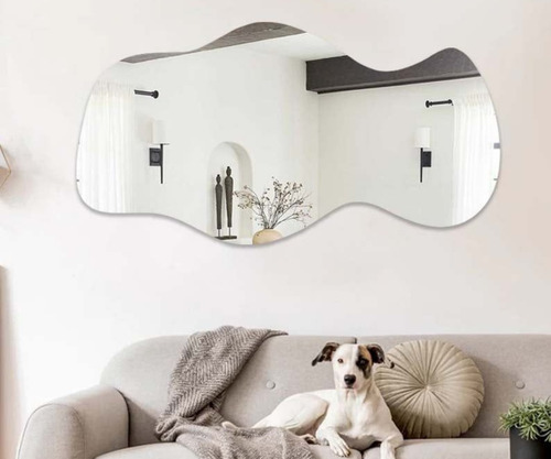 Espelho Decorativo Orgânico Oliver 140x60 Moldura Lapidado Sem Moldura