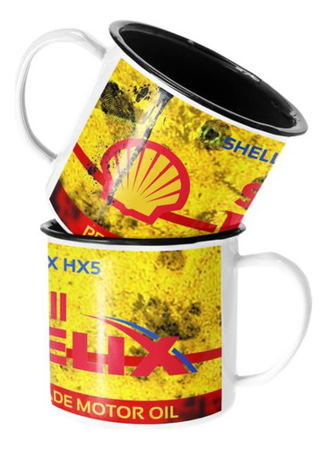 Taza Enlozada Lechera Shell Helix Vintage