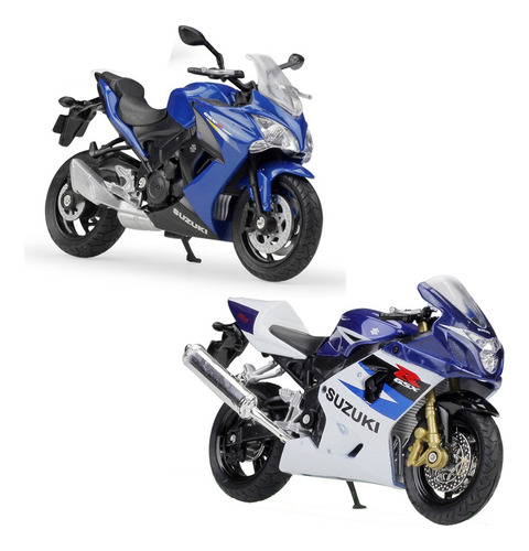 Kit 2en1 Suzuki Gsx R750 En Gsx S1000f Miniatura Moto 1/18