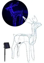 Comprar Reno Navidad Reno Navideños Azul Eoland Renos De Navidad Luces Led Solar Navidad Adornos Decoración Adornos Navidadeños Decoraciones