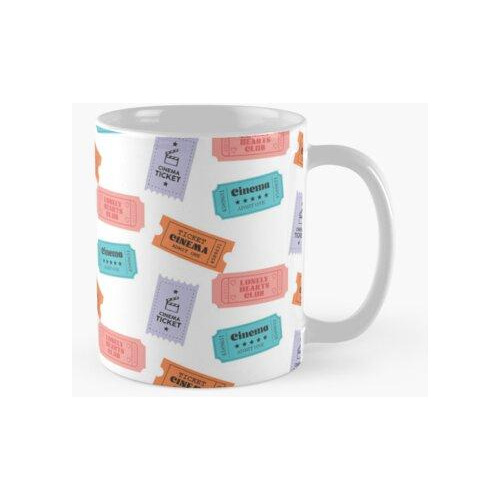 Taza Entradas De Cine Retro Calidad Premium