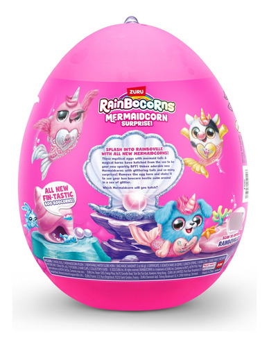 Zuru Rainbocorns Mermaidcorn Surprise Peluche Sirena Color Flamingo
