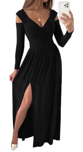Mycity® Vestido De Mujer Con Hombros Descubiertos