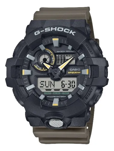 Reloj G-shock Ga-710tu-1a3 Estilo Táctico Resistente Moderno
