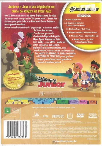 Dvd Capitão Jake E Os Piratas Da Terra Do Nunca