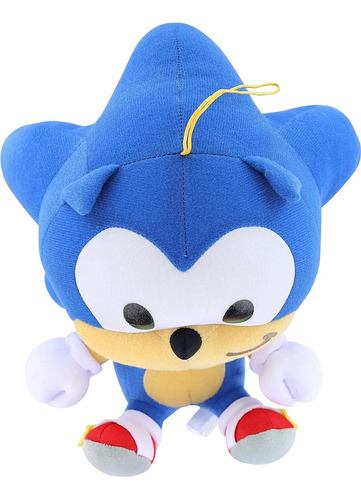 Sonic The Hedgehog Sd Sonic Sentado Peluche 7, Multicol...