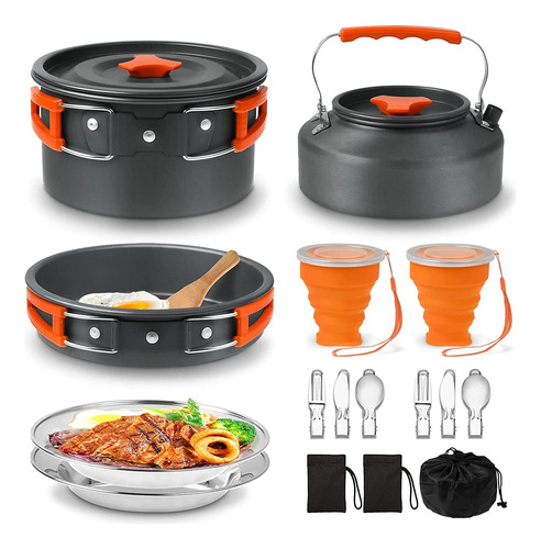 Juego De Cocina Para Campamento, Juego De Estufa De Utensili