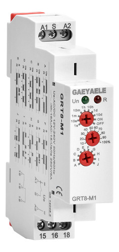 Gaeyaele 1 Rel De Tiempo Multifuncin Grt8-m 16a Con 10 Opcio