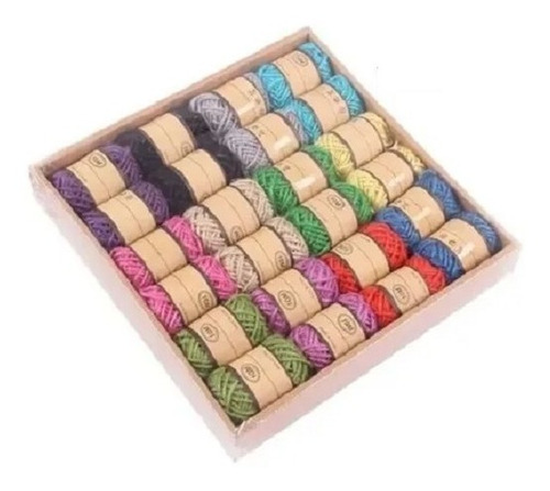 Cuerda Cañamo (yute) Colores 24 Rollos