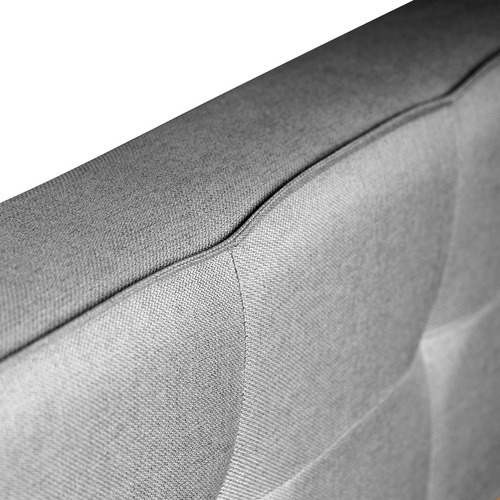 Cabecera Individual Roomi Diseño Moderno 120 Cm De Alto Rs Color Gris Oscuro