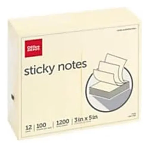 Office Depot Notepad Notas De Auto -palo Papel 3 X 5 X 3 X 5