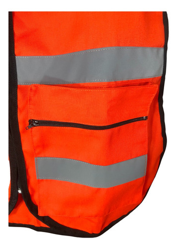 Chaleco Naranja Brigada Repliegue Y Evacuación Con Logotipo