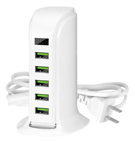 Cargador Usb De 5 Puertos 5v/4a Adaptador De Múltiples Puert