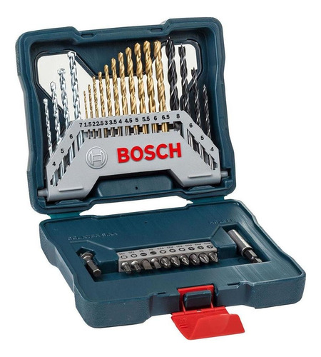 Kit De Brocas Y Puntas De Titanio Bosch X-line 30 Unidades