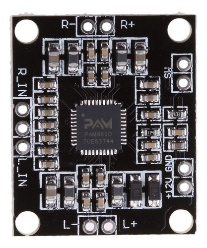 Modulo Amplificador Pam8610 2x15w 9v A 12v Arduino Clase D