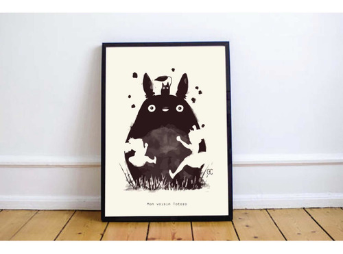 Imagen 4 de 5 de Cuadro 20x30 Películas Para Colgar Ghibli Miyazaki