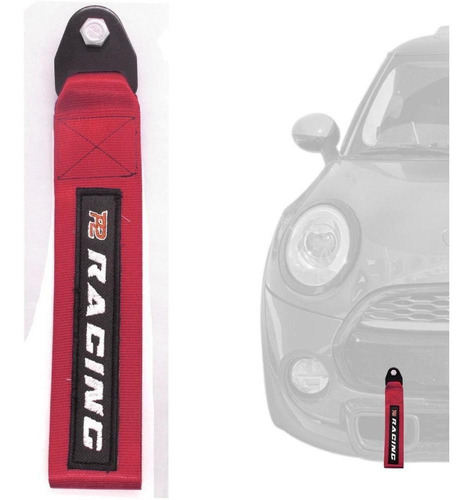 Cinta Reboque Tow Strap Engate Vermelha 25cm X 5cm