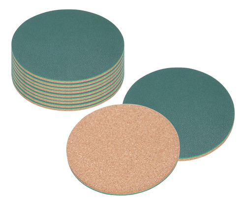 12 Posavasos De Corcho Para Plantas De 4 X 4 X 0.2 Pulgadas,