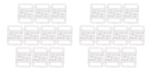 20 Unids / Set Claro Clips Y Broches De 14mm Correa De