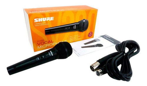 Microfone Shure Vocall Com Fio Sv200