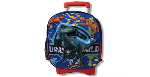 Mochila Carro Jurassic World Primaria Con Carro