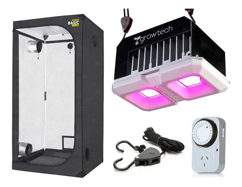 Kit Indoor Carpa De Cultivo Growtech 100w Con Accesorios Up!