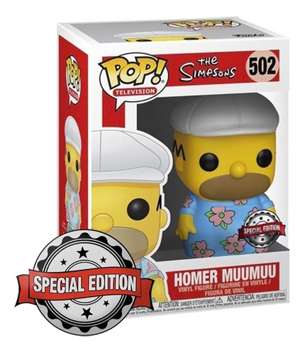 Funko Pop The Simpsons Homer Muumuu 502 (special Edition)