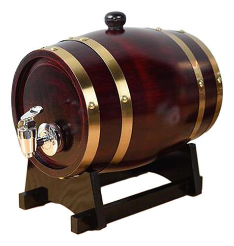 Barril De Vino Con Soporte, Adorno Decorativo De Barril 1l