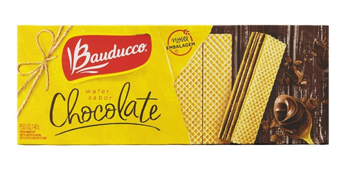 Biscoito Wafer Recheio Chocolate Bauducco 140g