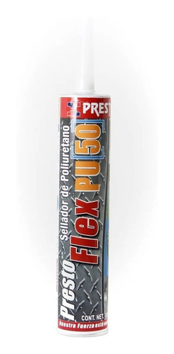 Prestoflex Pu50 Pegamento Poliuretano Negro 300ml Presto 3pz