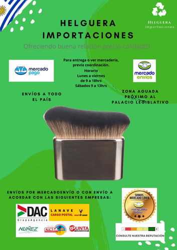 Brocha / Pincel Para Base De Maquillaje Y Arte - Kabuki