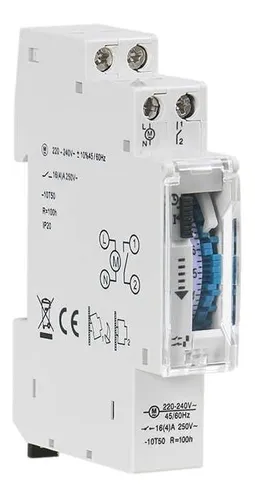 comprar Timer Reloj Interruptor Horario 16a Din Mecanico 220v Geya