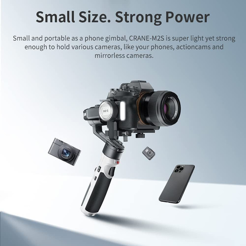 Gimbal Zhiyun Crane M2s Con Estabilizador De 3 Ejes Go Pro M